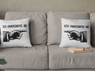 His and Hers custom pillow cases